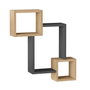 Hanah Home Ars3-Sa Estantería de Pared Roble y Antracita